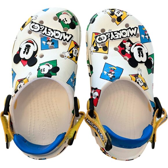 Mickey Mouse Clogs for Kids by Crocs – Mickey & Co. Toddler Size 11 - Picture 7 of 9